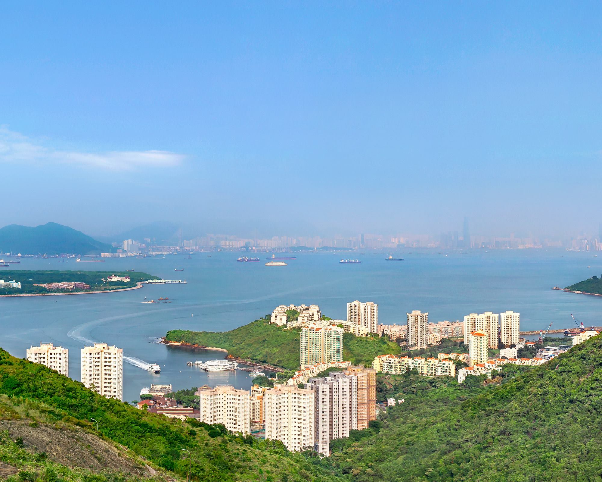 愉景灣海景與山巒景觀